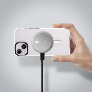 Індуктивний зарядний пристрій Forcell Smart Charge Qi2 MagSafe 15W USB-C