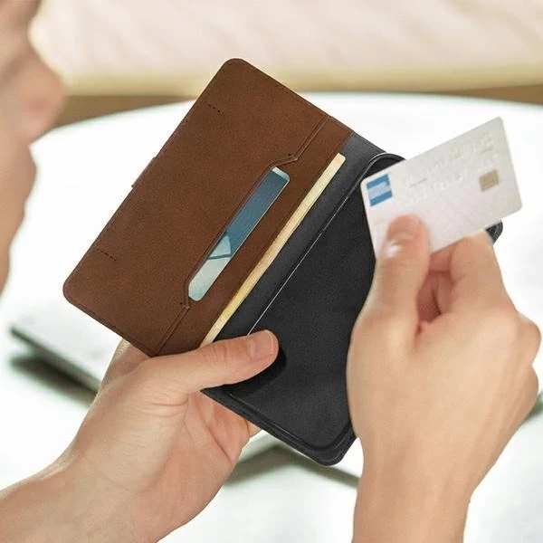 UNIQ Casebook Journa iPhone 12 Pro Max 6.7" grau / dunkelgrau