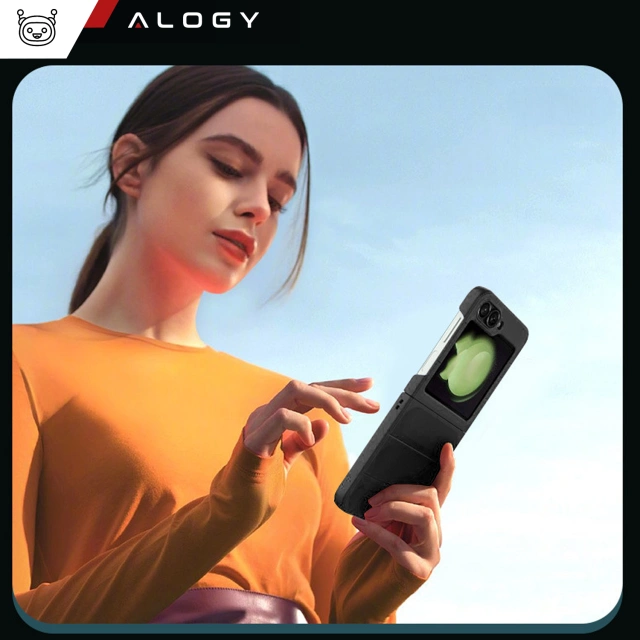 Etui ochronne na telefon MagicShield obudowa plecki case do Samsung Galaxy Z Flip 6 Czarne