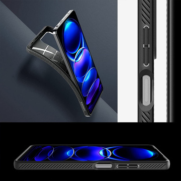 Etui Spigen Liquid Air do Xiaomi Redmi Note 12 Pro 5G / Poco X5 Pro 5G Matte Black