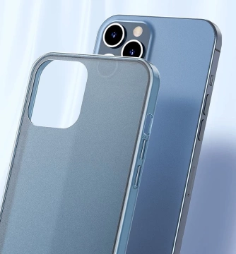 Baseus Frosted Glass Case Starre Hülle mit flexiblem Rahmen für iPhone 12 Pro Max Dunkelgrün (WIAPIPH67N-WS06)