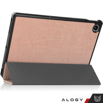 ETUI na tablet Lenovo Tab M10 FHD Plus 10.6 3 GEN 3RD 3gen 2023 TB-125FU / TB-128FU case book cover Różowe złoto + Szkło