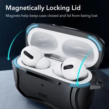 Etui ESR Cyber ​​Armor HaloLock MagSafe для Apple AirPods Pro 1 / 2 Black