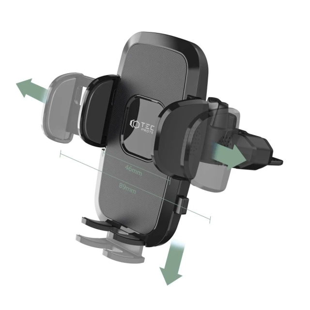 V3 універсальне автомобільне кріплення для компакт-дисків чорного кольору