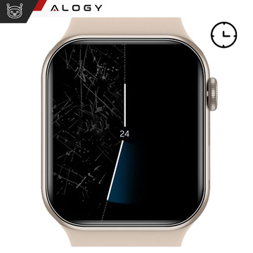 2x ochranná fólie na chytré hodinky Alogy Hydrogel pro Apple Watch Ultra 49 mm