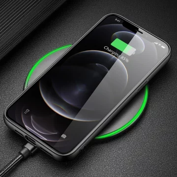 Kryt puzdra Dux Ducis Fino pokrytý nylonovým materiálom iPhone 13 Pro Max šedý