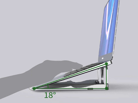 Podstawka uchwyt Alogy okulary pod Laptop tablet 15.6 cali Szary