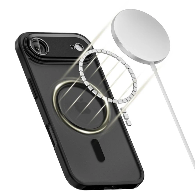 Etui Tech-Protect MagCam MagSafe do iPhone 17 Air, czarny mat