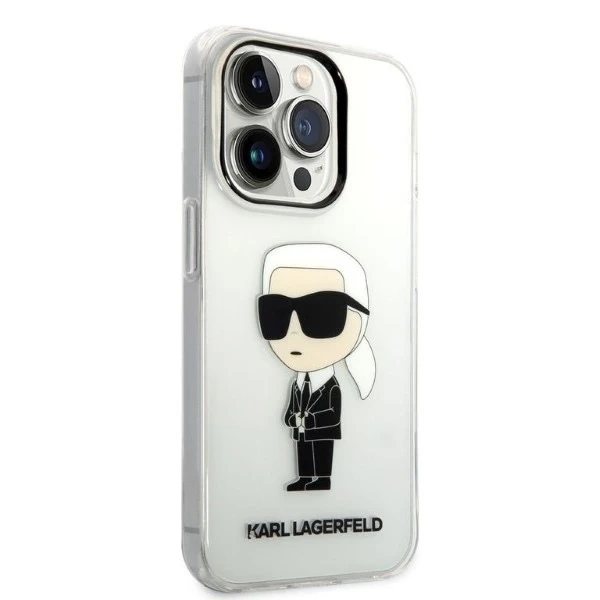 Etui Karl Lagerfeld KLHCP14LHNIKTCT pro iPhone 14 Pro 6,1" pevný obal Ikonik Karl Lagerfeld