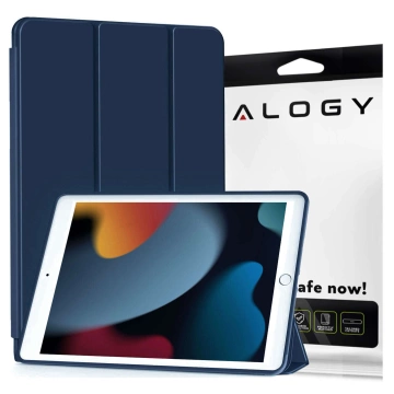 Case for Apple iPad 10.2 9 Gen 8/7 2021/2020/2019 Smart Pencil Case Alogy TPU Tablet Cover Navy Blue
