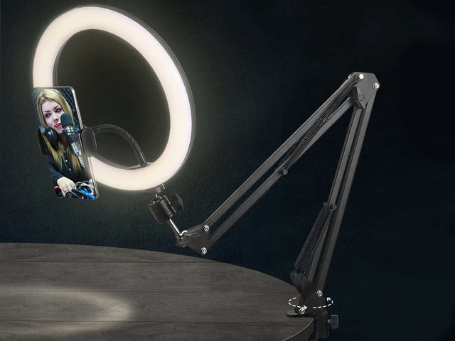 Alogy ring light with tripod for makeup shots