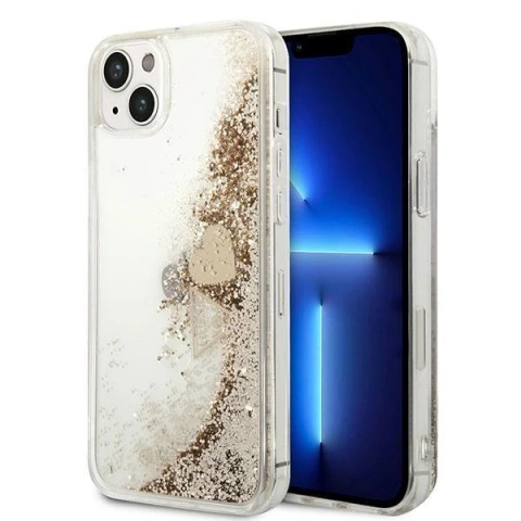 Etui Guess GUOHCP14MGLHFLGO für Apple iPhone 14 Plus 6,7" złoty/gold Hardcase Glitter Charms
