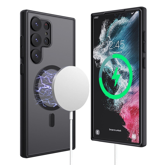 Ochranné puzdro MagMat pre MagSafe pre Samsung Galaxy S23 Ultra Matte Black