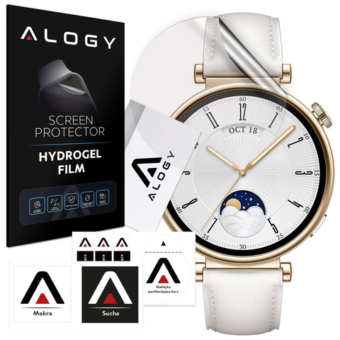 2x ochranná fólia Alogy Hydrogel na inteligentné hodinky pre Huawei Watch GT 4 41 mm