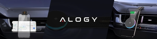 Držiak do auta Alogy pre MagSafe s indukčným nabíjaním 2 v 1 15W čierny
