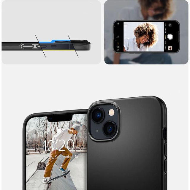 Чохол для взуття Spigen Thin Fit для Apple iPhone 14 Plus Black