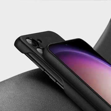 Pouzdro Dux Ducis Grit pro Samsung Galaxy S23 elegantní pouzdro z umělé kůže MagSafe černé