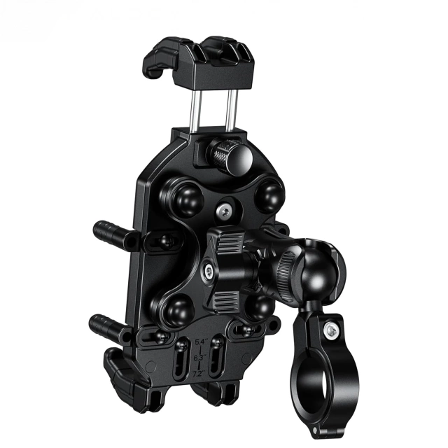 KEWIG M11B držiak na motorku pre telefón s QC 3.0 15W Qi nabíjačkou čierny