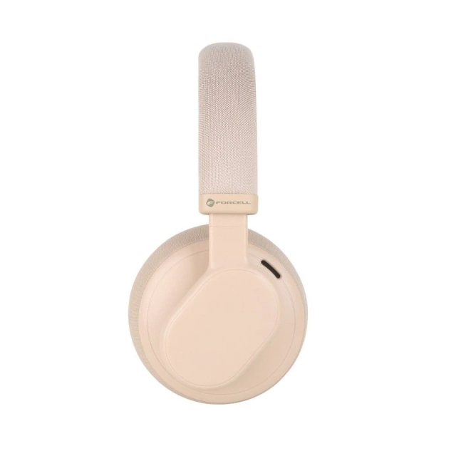 Forcell F-Audio ANC Touch Beat Kabellose On-Ear-Kopfhörer Beige