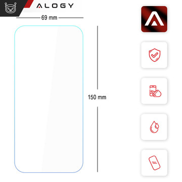 2x 9H tvrzené sklo pro displej telefonu Samsung Galaxy S23 FE Alogy Screen Protector PRO [2 ks.]