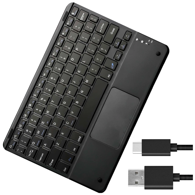 Bezdrátová klávesnice s Bluetooth touchpadem touchpad pro PC TV tablet USB-C Alogy Wireless Black
