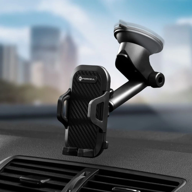 Forcell F-GRIP Carbon Bracket Car Holder Adjustable for Windshield