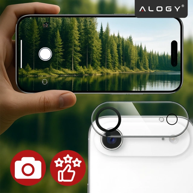 2x Kameralinsenglas für Apple iPhone 16 Pro / 16 Pro Max Alogy Lens Protector Pro Transparent