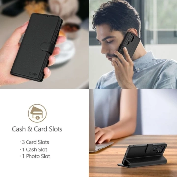 Etui Wallet do Redmi Note 14 Pro / POCO X7 5G Czarny