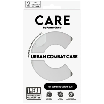 Чохол CARE by PanzerGlass Flagship для Samsung Galaxy S25, прозорий