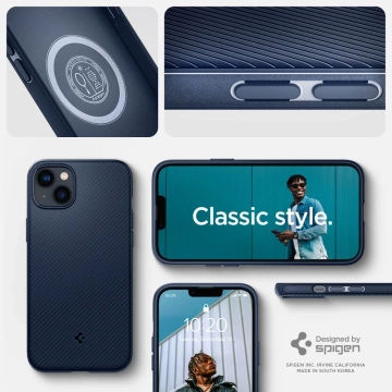 Etui Spigen Mag Armor do Apple iPhone 14 Navy Blue