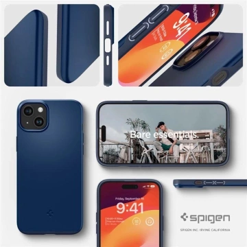 Чохол Spigen Thin Fit для iPhone 15 Plus - синій