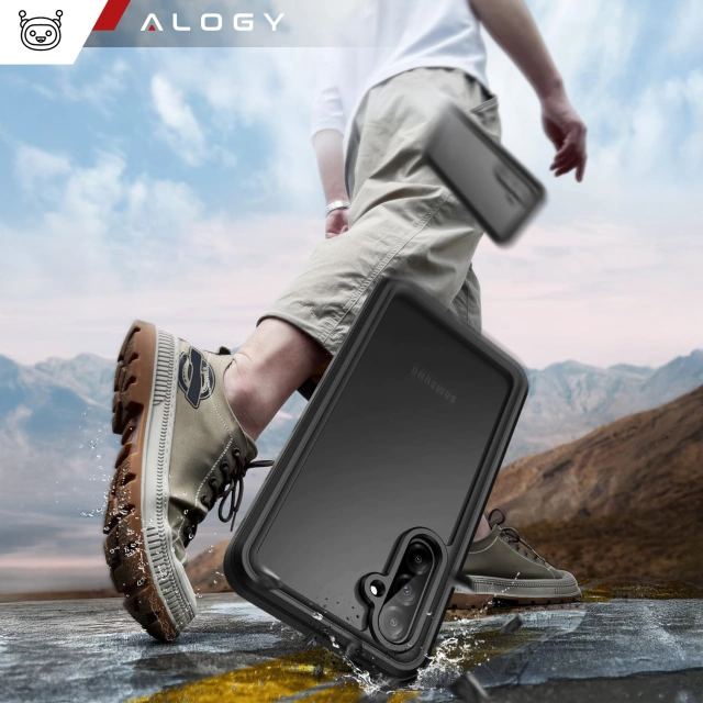 Etui Wodoodporne do Samsung Galaxy A36 5G / A56 5G Alogy HydroArmor™ IP68 Case z przezroczystym tyłem Pancerna obudowa 360