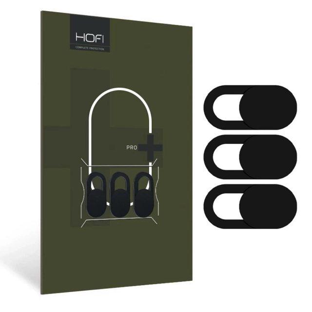 Zaślepka na kamerę hofi slim pro+ webcam cover black