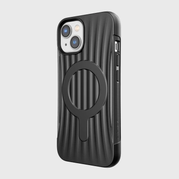 Puzdro Raptic Clutch Built Case na iPhone 14 so zadným krytom MagSafe čiernej farby