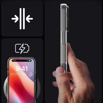 Puzdro na iPhone 16 Pro Max Spigen Liquid Crystal ochranné puzdro na telefón Crystal Clear