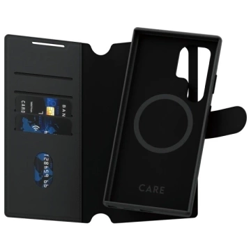Puzdro pre Samsung Galaxy S24 Ultra CARE od PanzerGlass Feature Tango Wallet 2v1 čierne