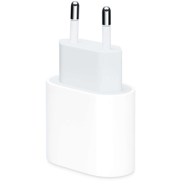 Оригінальний швидкий зарядний пристрій Apple USB-C type C 20W MHJE3ZM/A для iPhone адаптер Cube White 1m кабель