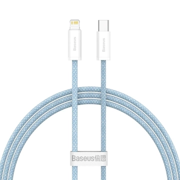 Dynamický kábel Baseus USB Typ C - Lightning Power Delivery 20W 1m niebieski (CALD000003)