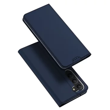 Dux Ducis Skin Pro Protective Phone Case for Samsung Galaxy S23 Flip Card Wallet Stand Blue