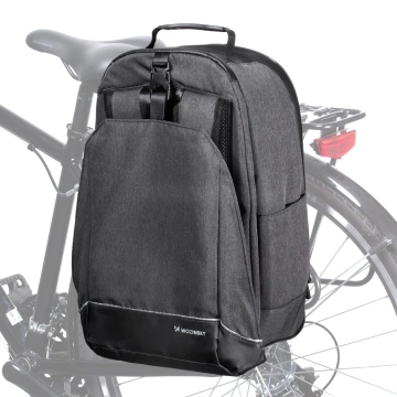 Wozinsky bicycle trunk bag bicycle backpack with frame 2in1 30l black (WBB33BK)
