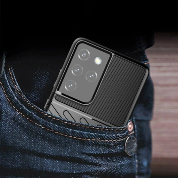 Ochranné pouzdro Thunder Case pro Samsung Galaxy S23 Ultra silikonové pancéřové pouzdro Modré