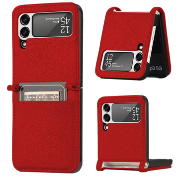 Шкіряний фліп-чохол Alogy для Samsung Galaxy Z Flip 3 5G Red