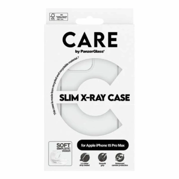 Чохол для iPhone 15 Pro Max CARE by PanzerGlass Slim X-Ray 6.7" прозорий