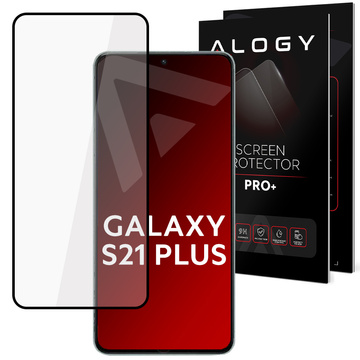 Загартоване скло для Alogy Full Glue case friendly для Samsung Galaxy S21 Plus Black