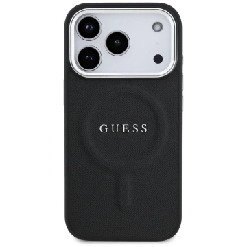 Etui Guess Classic Logo MagSafe na iPhone 17 Pro - Czarny