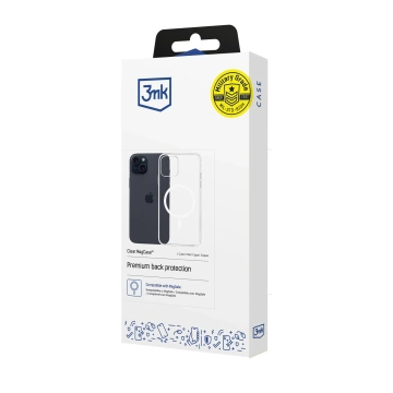 Ochranné pouzdro pro Apple iPhone 15 Plus 3mk Clear MagCase
