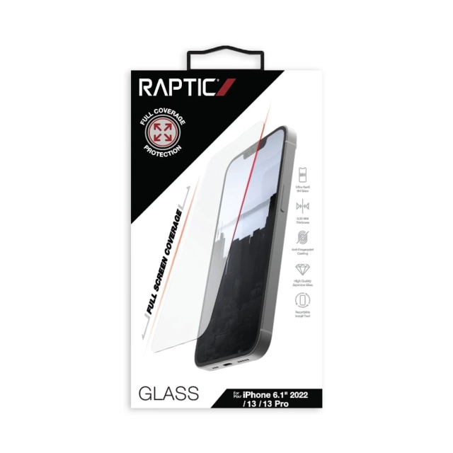 Raptic X-Doria Full Glass iPhone 14 Vollbild aus gehärtetem Glas