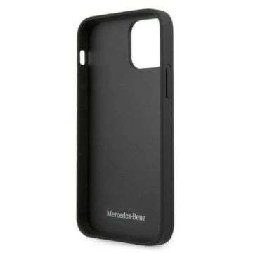 Захисний чохол Mercedes MEHCP12MCDOBK для Apple iPhone 12 / 12 Pro 6.1" black/black hardcase Leather Perforated Area