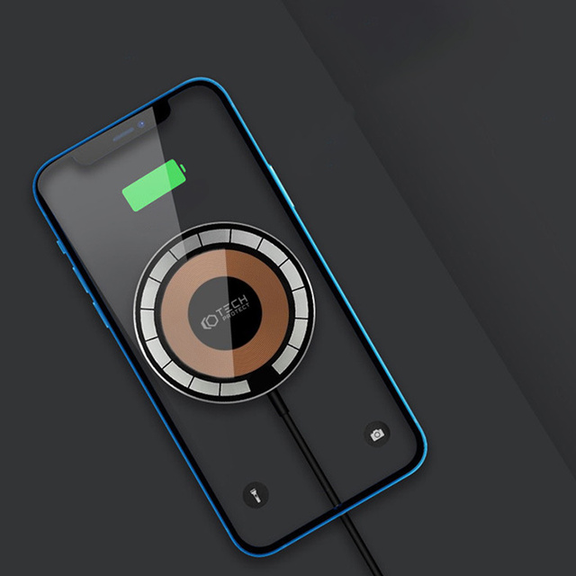 TECH-PROTECT QI15W-A30 MAGNETISCHES MAGSAFE KABELLOSES LADEGERÄT SCHWARZ