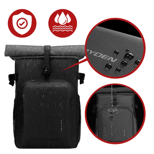 Mark Ryden Kamera- und Ausrüstungsrucksack, wasserdicht, 30 l Fassungsvermögen, stoßfestes EVA-Material, mit Fächern für Zubehör und einen 15,6-Zoll-Laptop (48 × 27 × 19 cm) – Schwarz